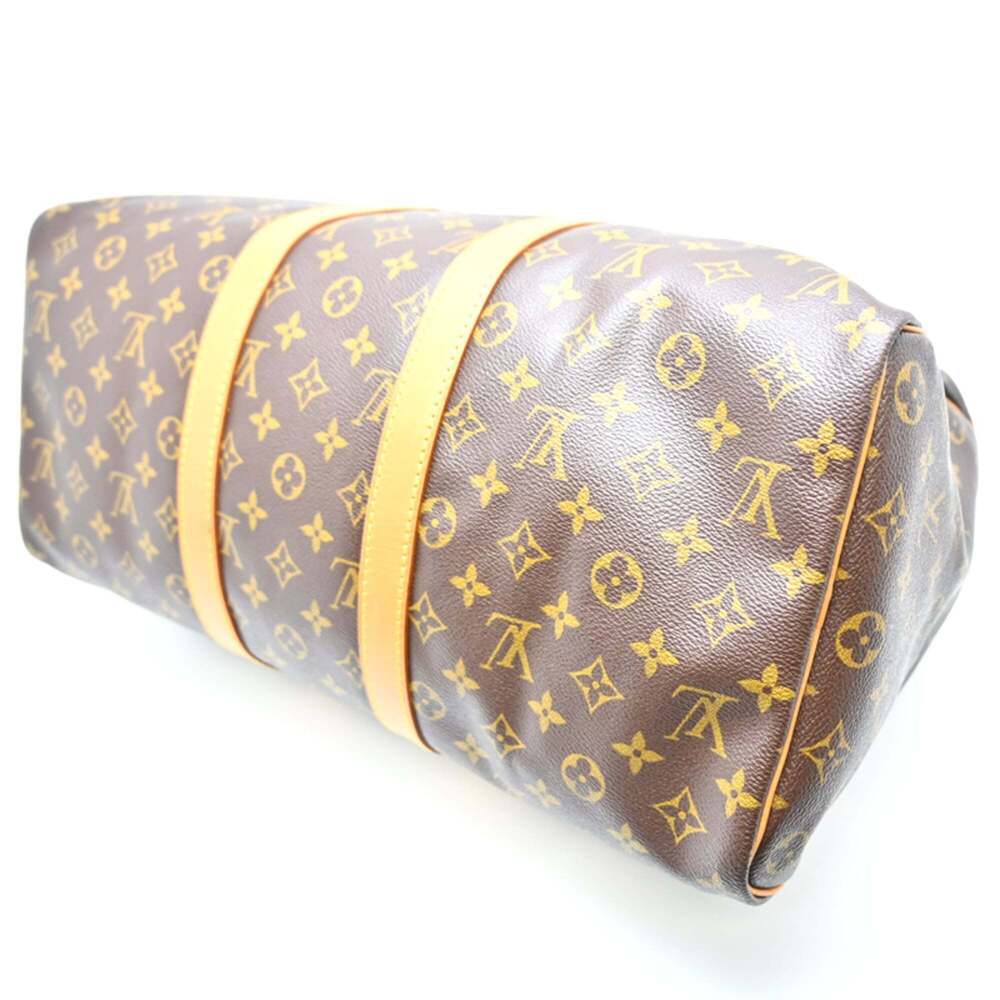 LOUIS VUITTON Brown Monogram Keepall 55 Boston Bag - Picture 3 of 10